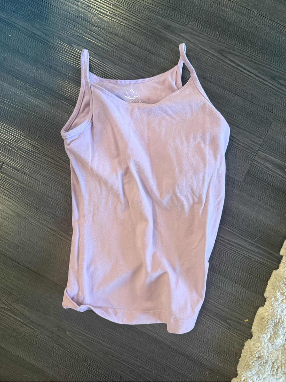 Beyond Yoga Lilac Ribbed Spaghetti Strap Tank